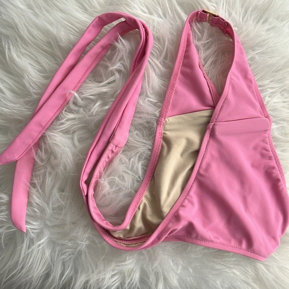 Milly Cabana Pastel Pink Bikini Top + Bottom - Picture 3 of 8